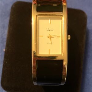 Vivani Gold & Black bracelet watch
